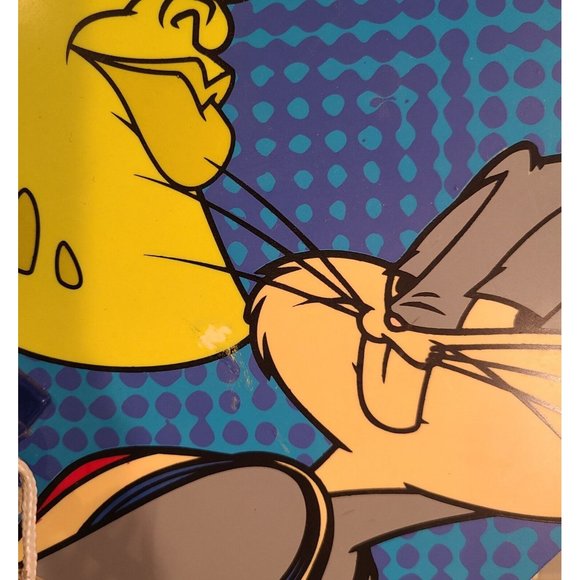 vintage 1996 Warner Brothers Space Jam Bugs Basketball Goal Net Hoop SPALDING - Picture 3 of 12